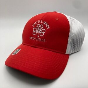 Nike Golf 2017 U.S. Open Erin Hills Cap L/XL Red White Golf Casual Hat